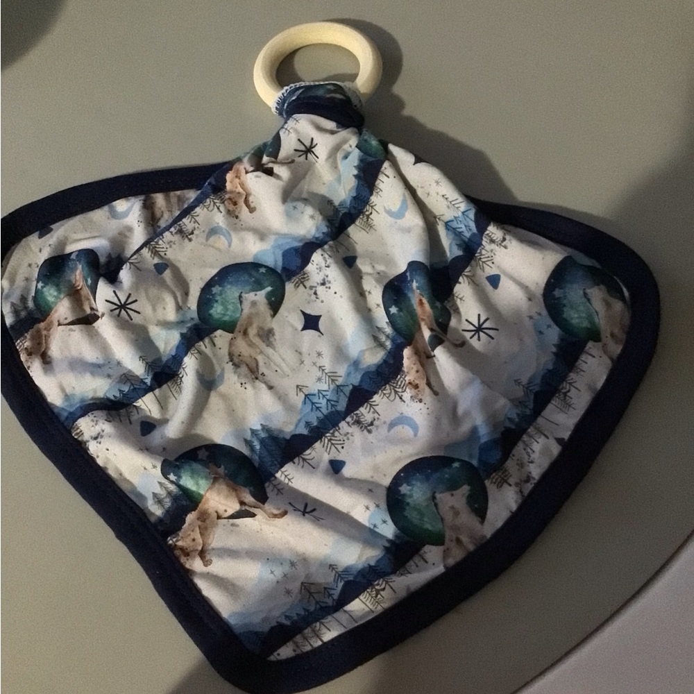Kids' Blue and White Starry Night Security Blanket